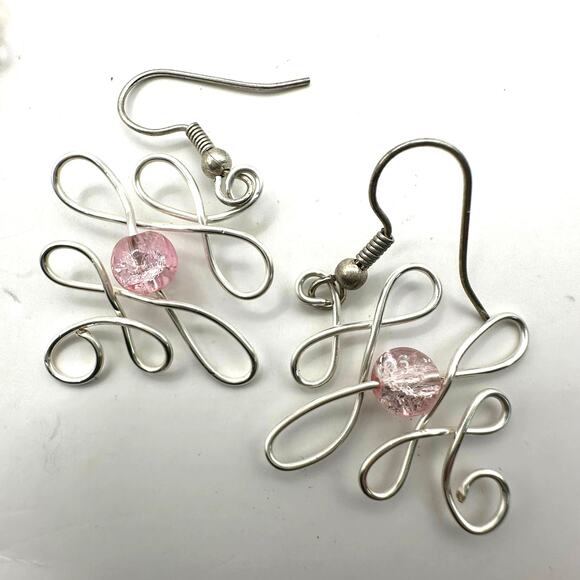 Costume Jewelry Lot Necklace Pierced Earring Set Unbranded Casual Silver tone - Picture 4 of 11